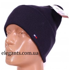 Шапка мужская, зимняя - синесерого цвета «Tommy Hilfiger» (USA), купить в интернет супермаркете - магазин одежды «Элегант» в Сумах (Украина) - каталог головных уборов Томми Хилфигер (США) (смотреть видео девушки топ модели фото красная шапочка)